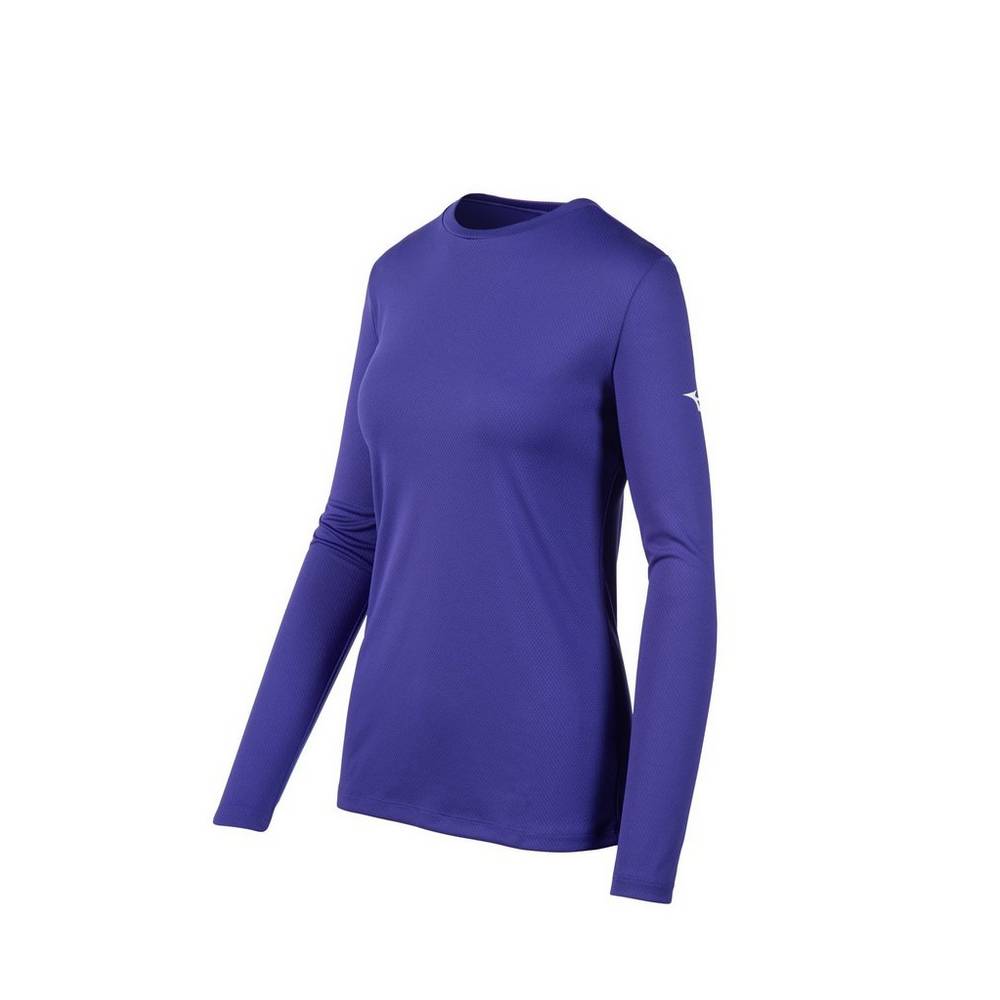 Camiseta Mizuno Long Sleeve - Mulher - Roxo - IPTFN7986